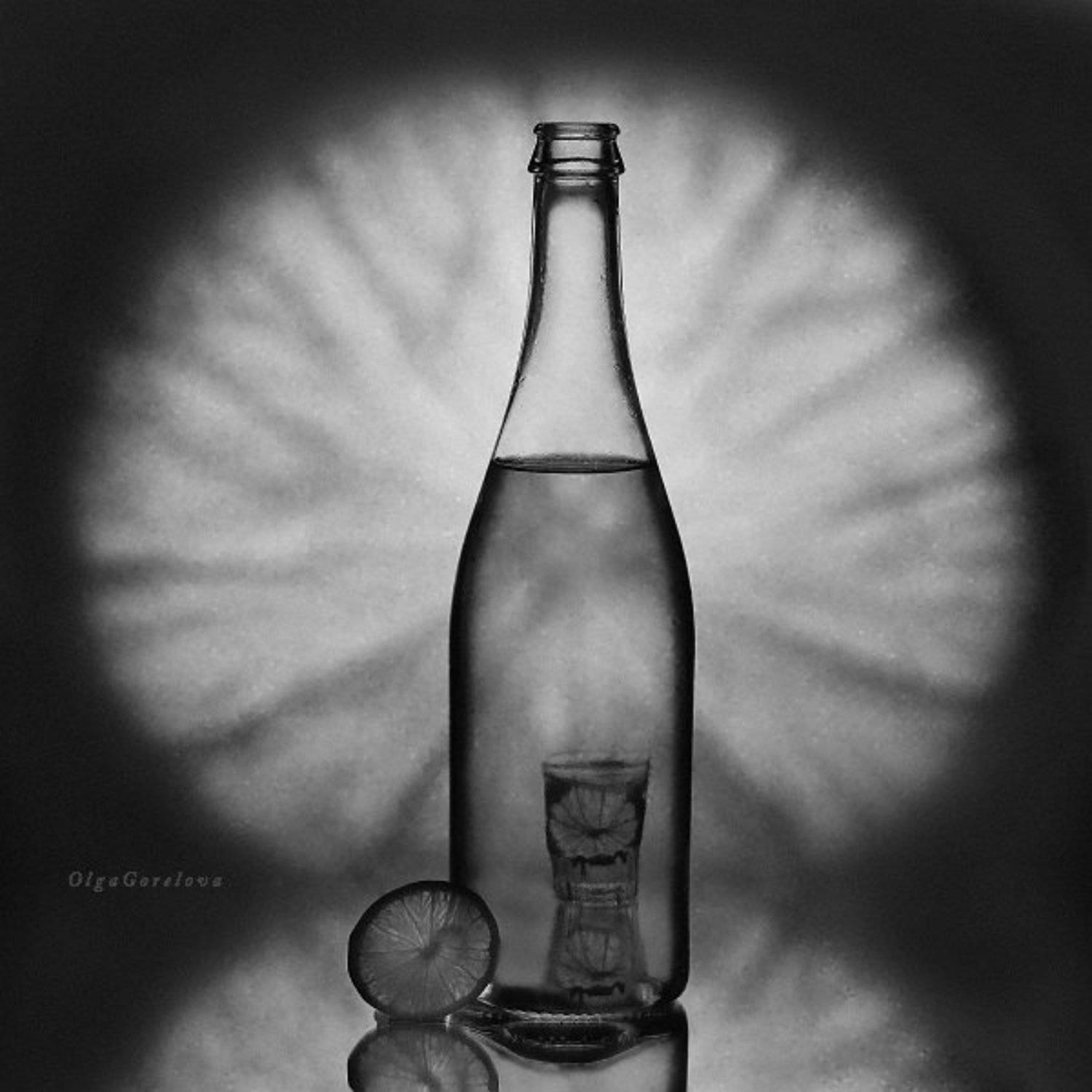 стекло, фото, натюрморт, лимон, лайм, цитрус, Ольга Горелова