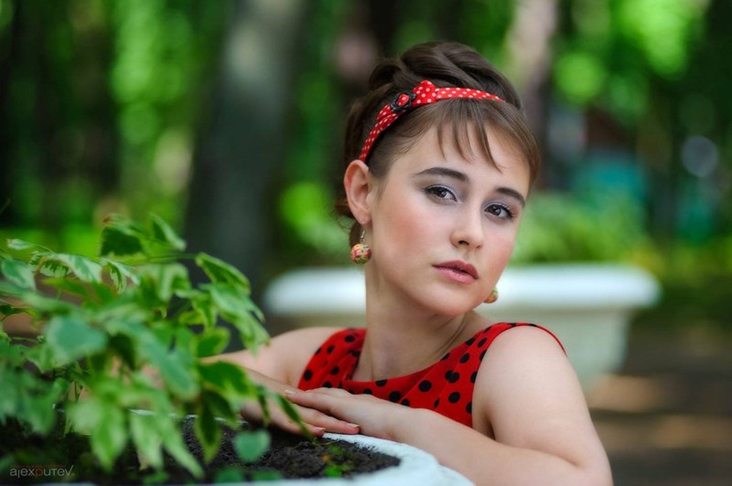 девушка,парк,жара, Александр Путев