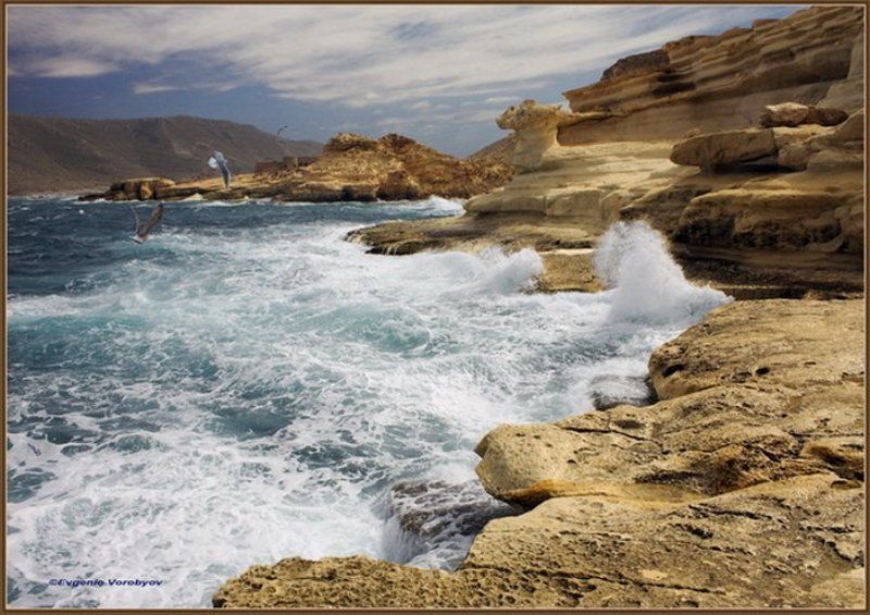 море, скалы, прибой Из цикла< Пейзажи Андалусии> фото превью