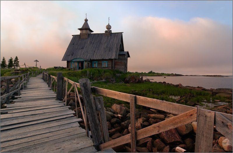 белое, море, кареия, кемь, пос., рабчеостровск у белого моря фото превью