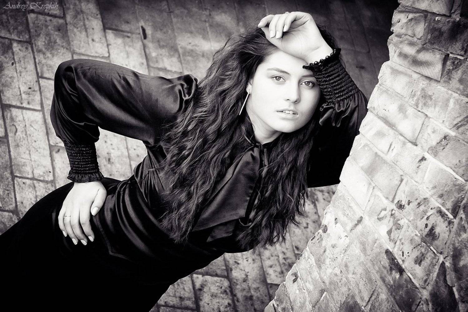 портрет, девушка, ирина, чб, Андрей Крепких (Sound Wave)