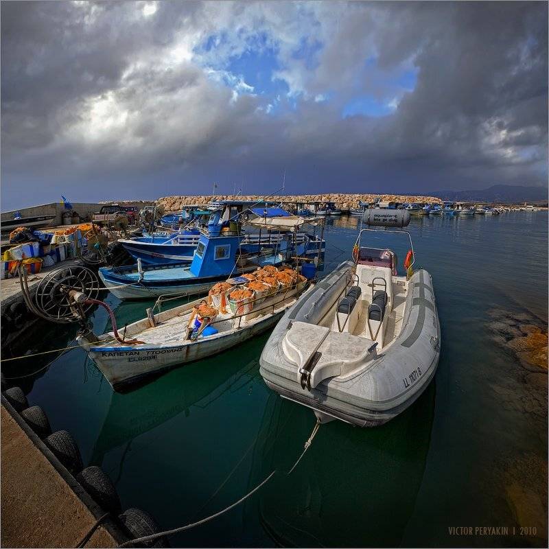 гавань, лодки, судна, лачи, рыбалка, берег, сети, снасти, Виктор Перякин