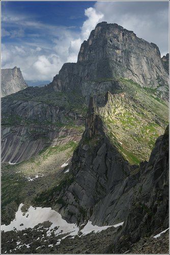 Пик Звездный со стороны перевала Птица