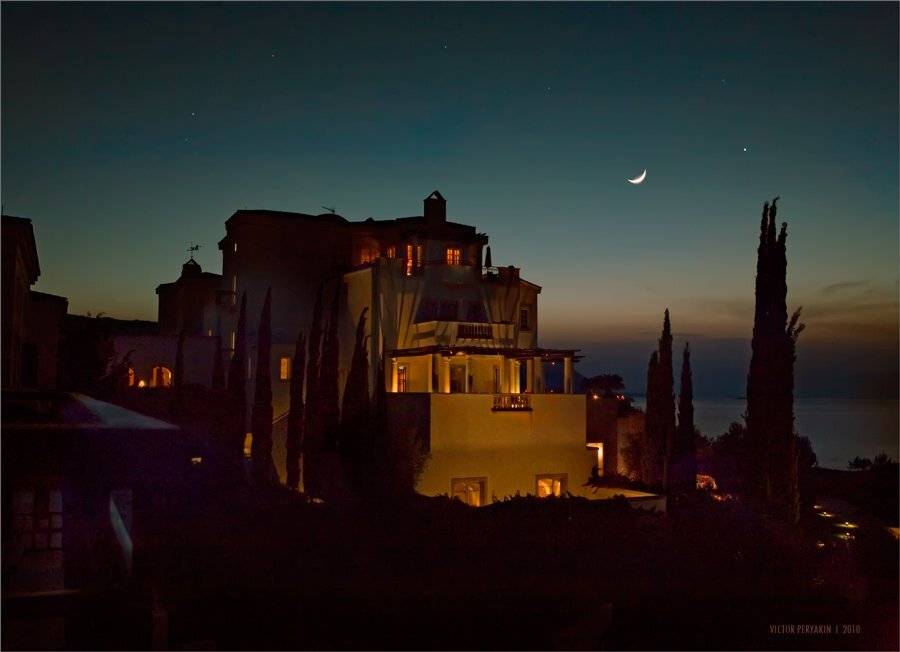 anassa, отель, кипр, ночь, луна, звезды, Виктор Перякин
