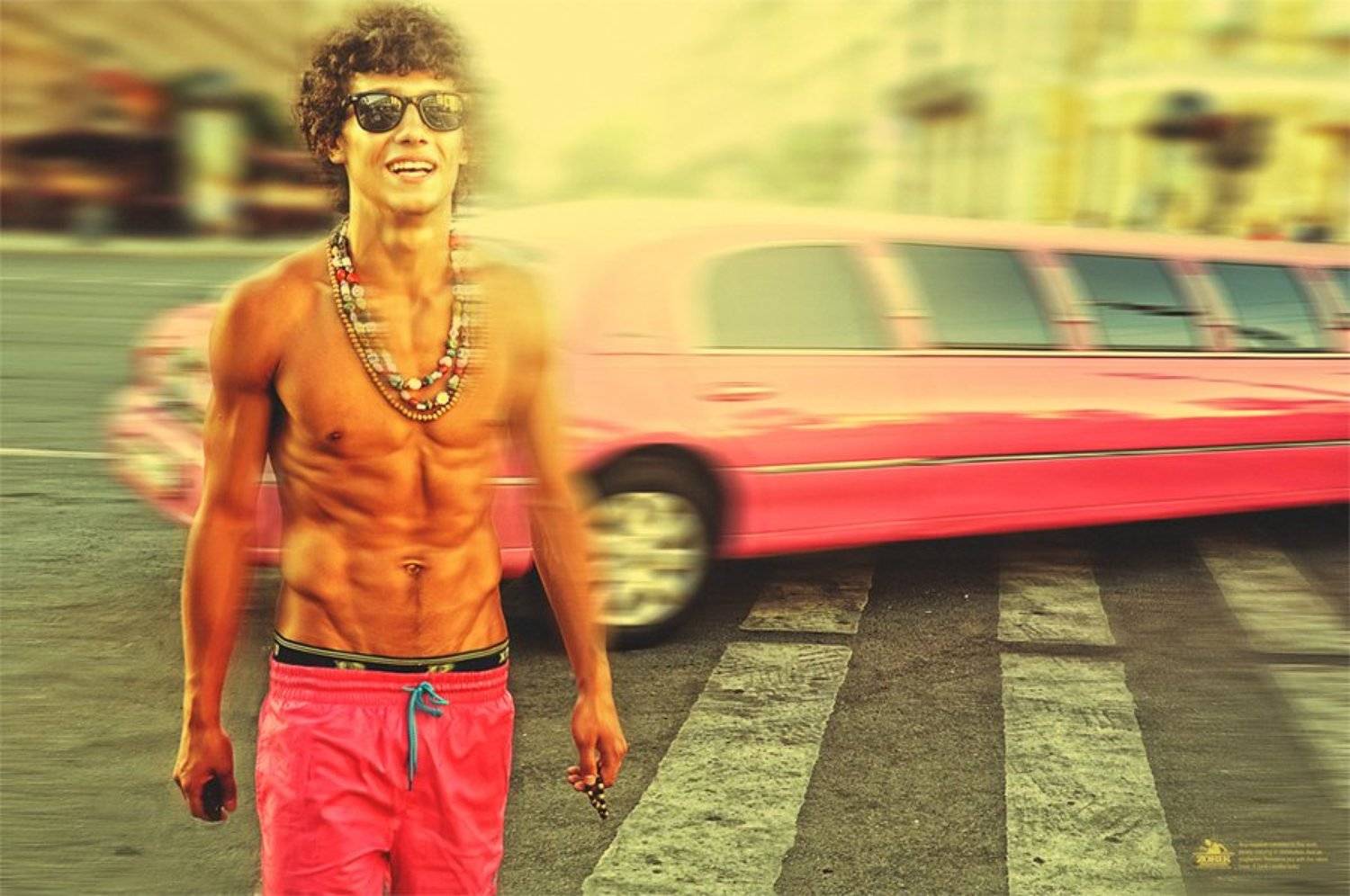 лето, афро, шорты, качок, Zorik Istomin