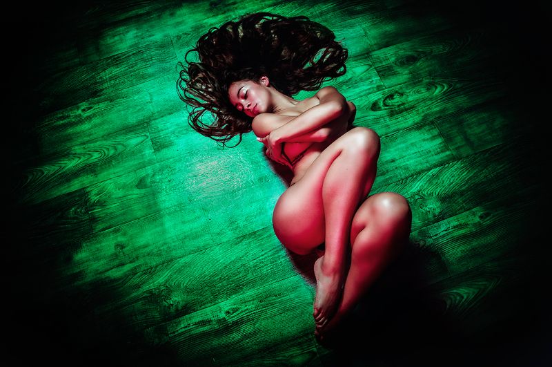 fine art, portrait, green, Sense of Beauty: Andy фото превью