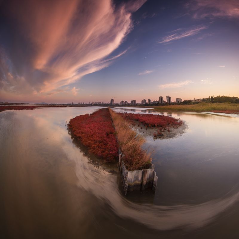 Landscape, Nature, Bulgaria, Beautiful, Incredible, Sunset, Colors, Drama The magic of Atanasovsko lake фото превью