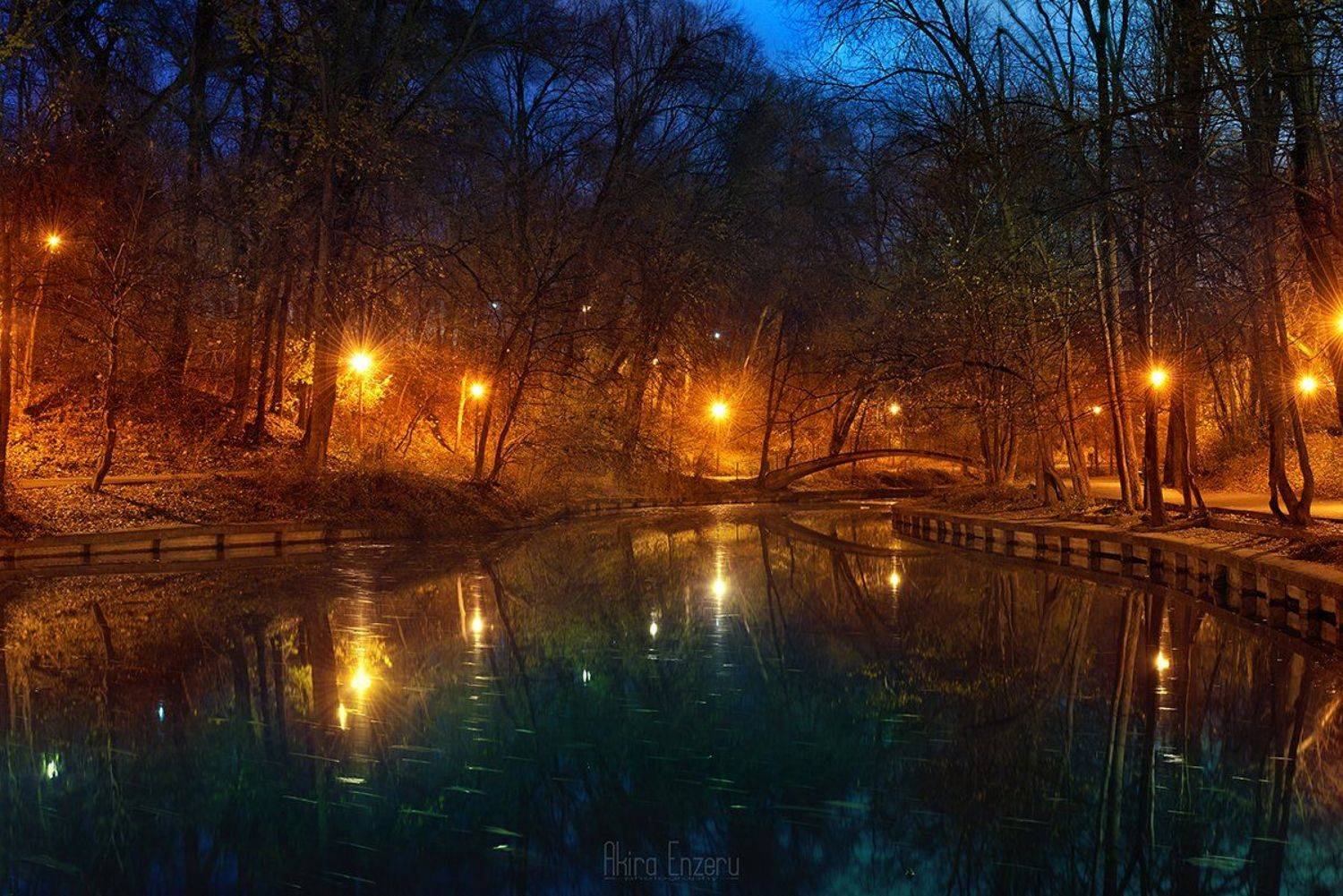 night, landscape,, Enzeru Akira