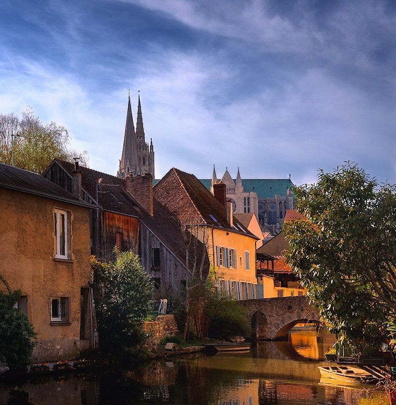 шартр, река, эр, chartres, eure Шартр фото превью