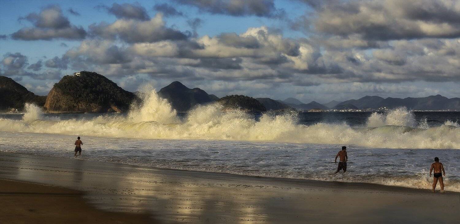 волна, океан, рио де жанейро, пляж, облака, копакабана, тучи, ALLA SOKOLOVA