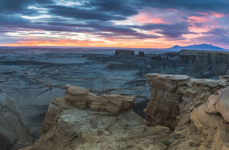 Юго-Запад, Америка, рассвет, Moonscape Moonscape overlook фото превью