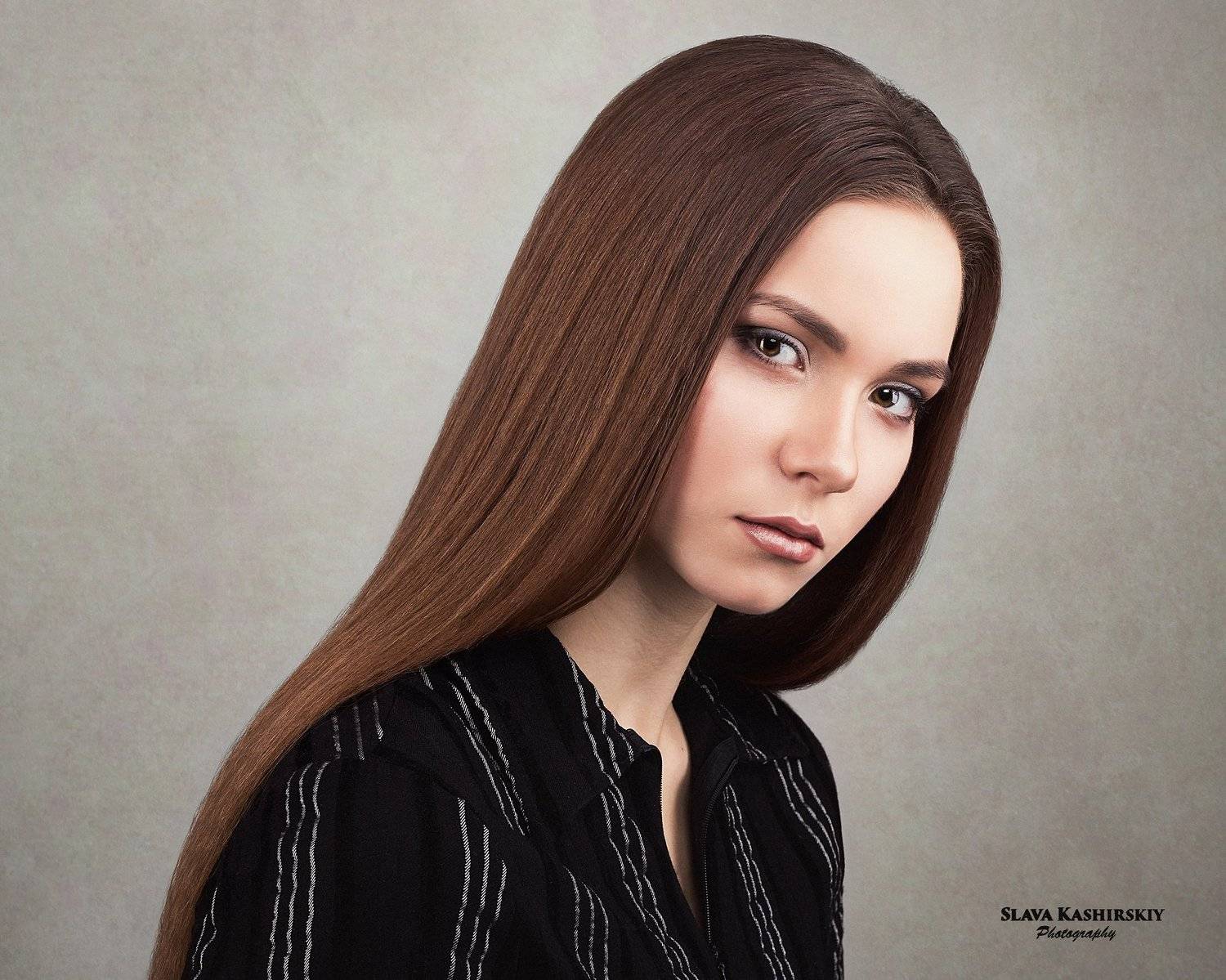 портрет, портрет девушки девушки, студия, светлый фон, Слава Каширский