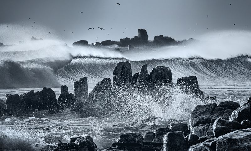 Rough sea