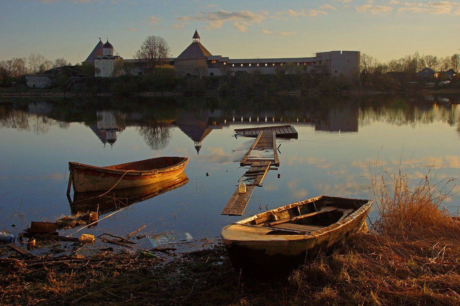 стараяладога, река, волхов, закат, Петр Косых