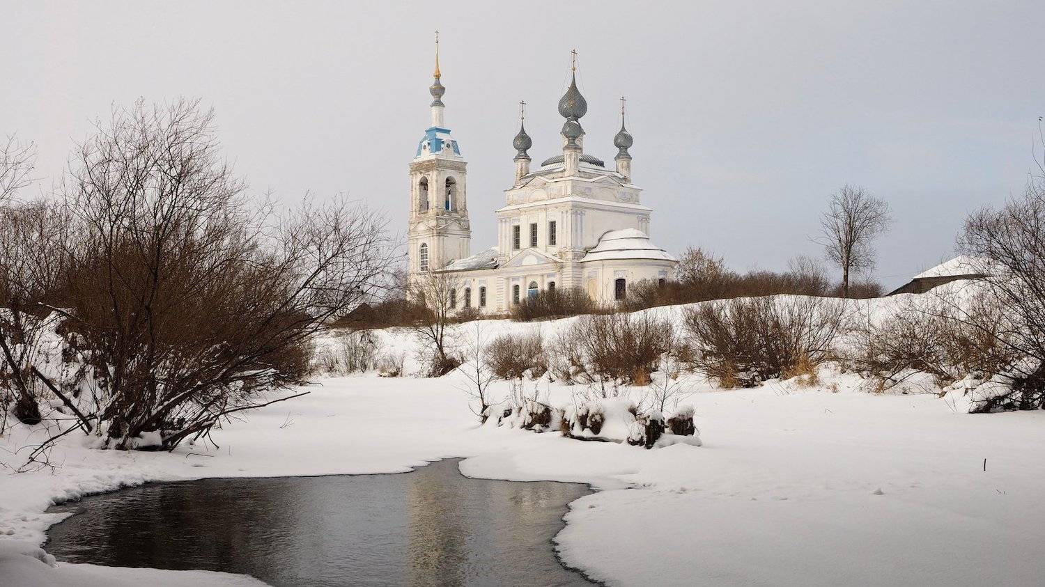 село савинское, зима, храм, снег, ярославль, СПИРИДОНОВ НИКОЛАЙ