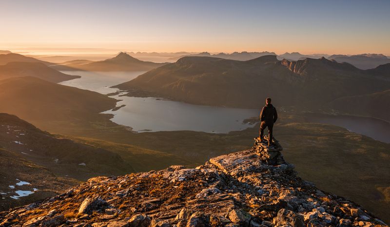 норвегия, море, путешествие, norway, lyngen alps Mountain infinity. фото превью