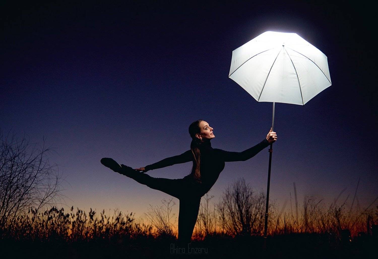night, landscape, ballet, ballerina, dance, dancing,, Enzeru Akira