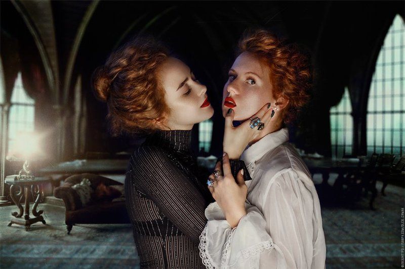 red, kiev, kyiv, girls, woman, cute, portraits, sexy, redhead, sisters, photography, vamp, gothic, ginger, fine, art, mistery, red, fox, firehair, ermak olegermak, Vamp фото превью