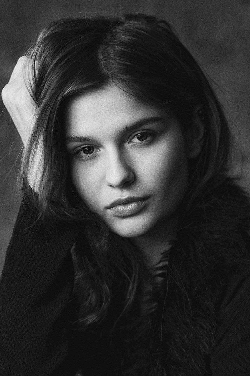 девушка, портрет,  натуральный свет,  чб, черное белое, классический портрет, веснушки, Иван Копченов