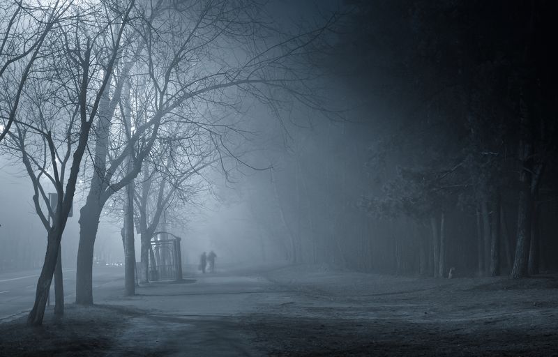 Окутал город голубой туман фото превью