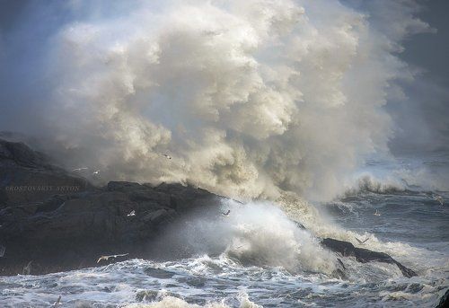 Шторм в Исландии