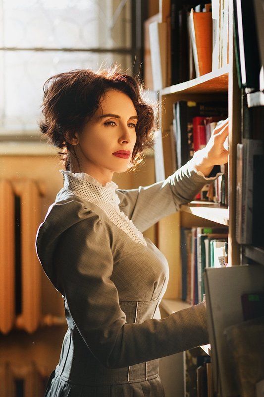 библиотека, книги, девушки Между строк... фото превью
