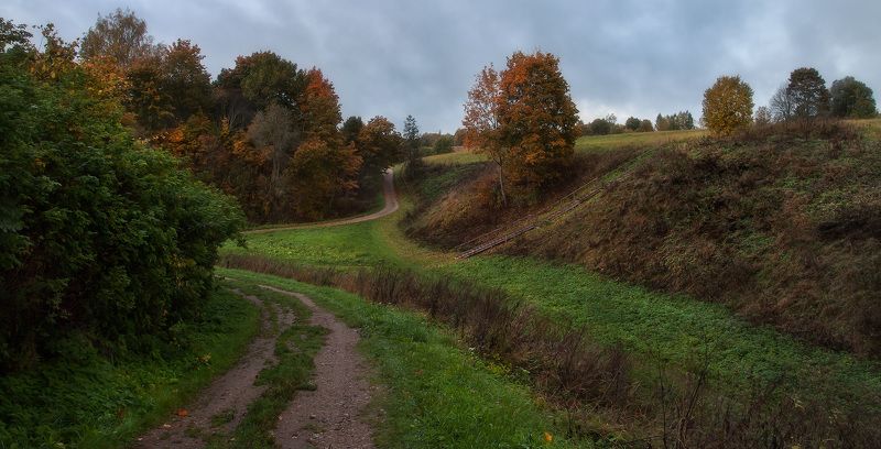 Осень Тригорское Пушкинские Горы Псковская область Осенними дорожками фото превью