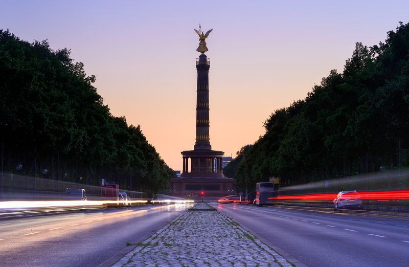 Berlin, evening, blue, long exposure, city Berlin in the evening light фото превью