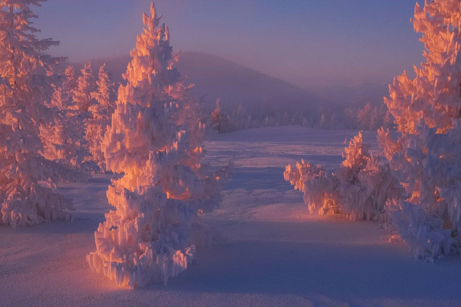 Колыма, Сибирь, мороз, зима., Владимир Рябков