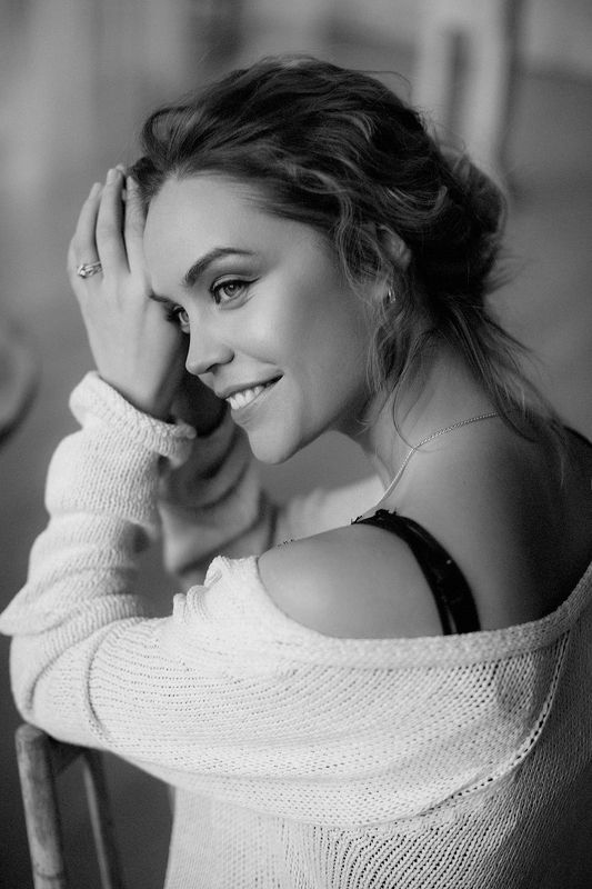 Bw, Face, Girl, Mood, Photo, Portrait Sasha фото превью