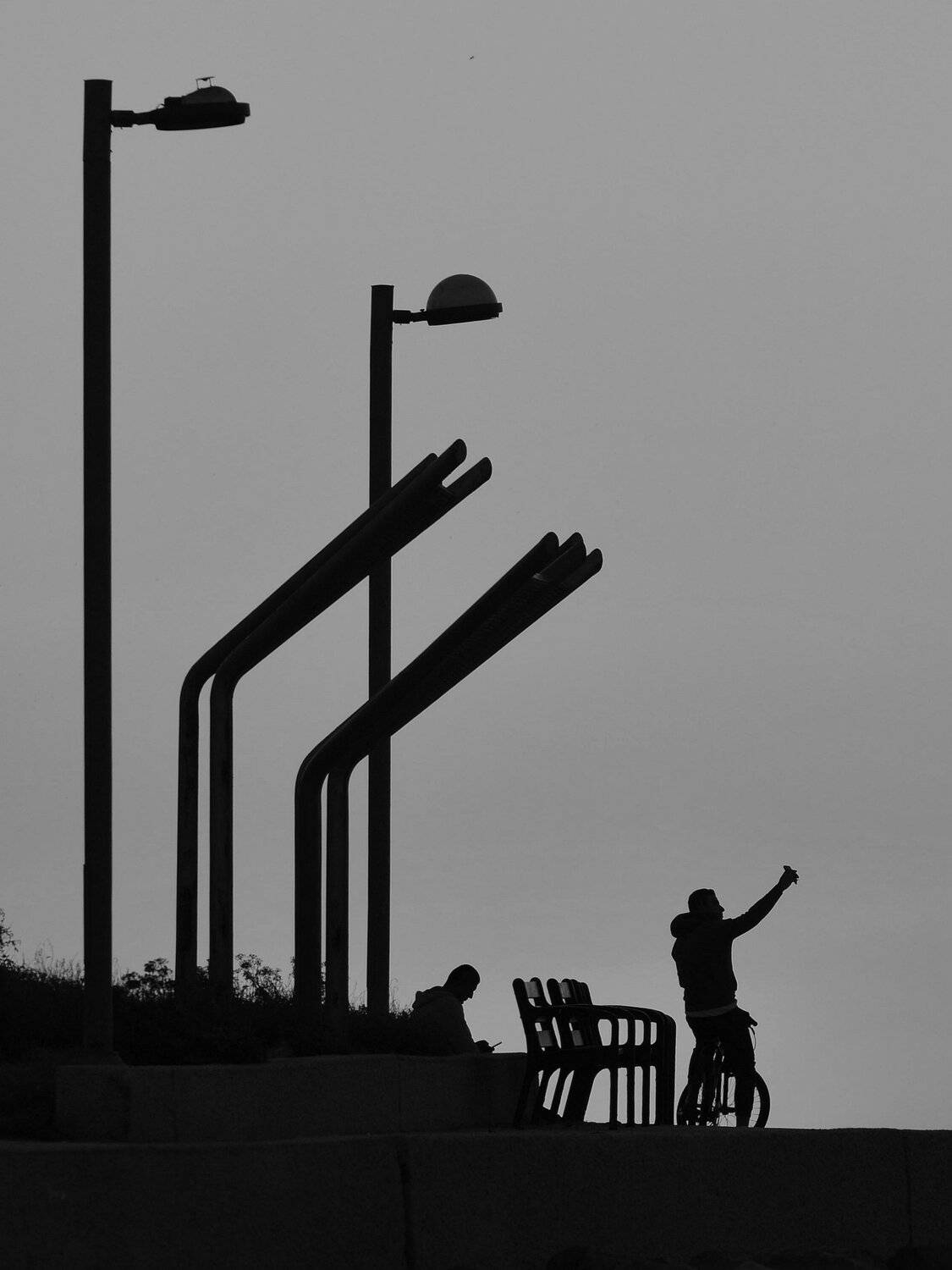 silhouette street black&white, vladimir algazin