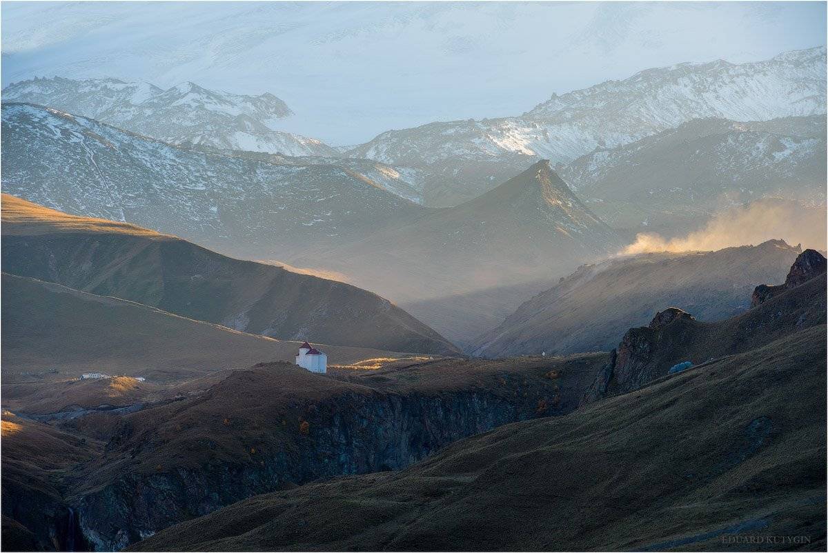 Кавука, Джилы, Джилы-су, Эльбрус, кабардино-Балкария, кабардино, балкария, кутыгин, осень, ветренно,  ветер, метёт, песок, закат, Кутыгин Эдуард