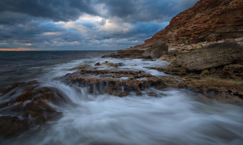 Crimea, Вода, Закат, Крым, Херсонес  фото превью