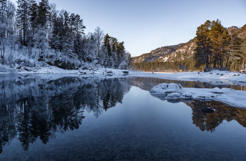 Голубые озера, Чемальский район, Горный Алтай. фото превью