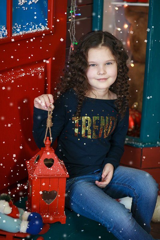 новый, год, фотосессия, студия, детский, портрет, девочка, красиво, симферополь, крым Предновогоднее настроение фото превью