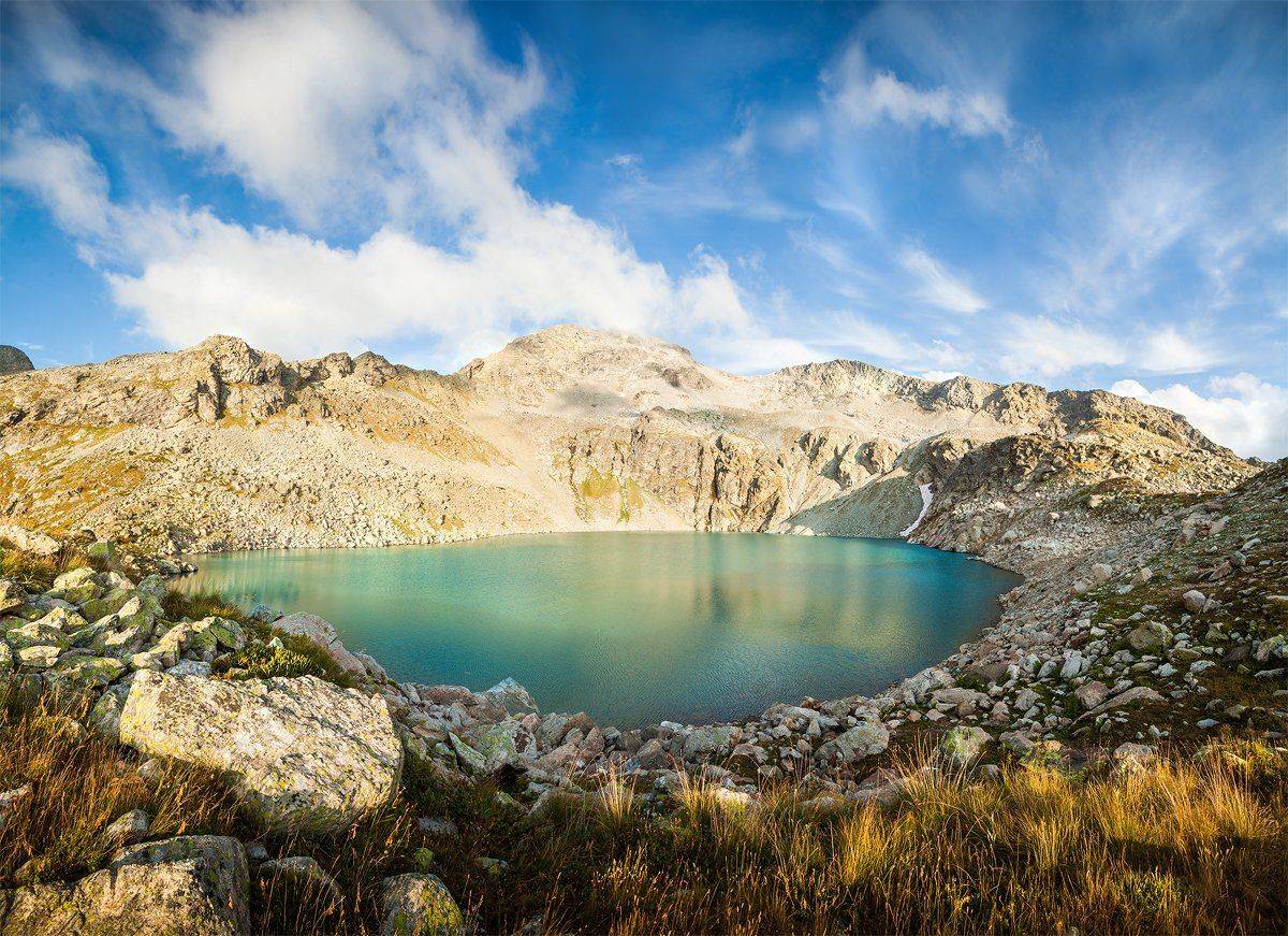 кратерное, архыз, кавказ, карачаево-черкесия, оезро, горы, вечер, благодать, благодарность, Копычко Михаил