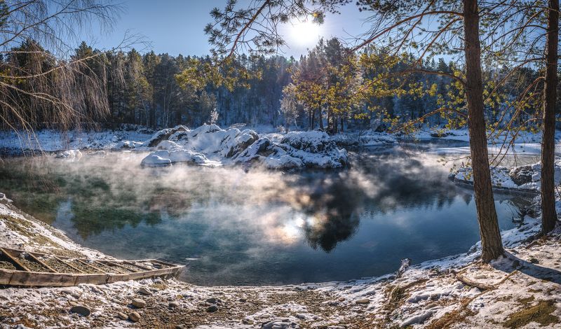 Голубые озера, Чемальский район, Горный Алтай. фото превью