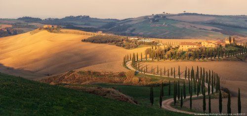 Италия. Тоскана. Утро у виллы Agriturismo Baccoleno
