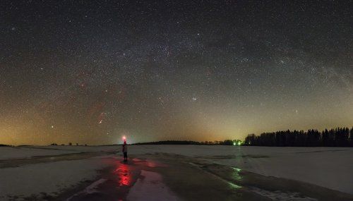 Панорама зимний Млечный путь