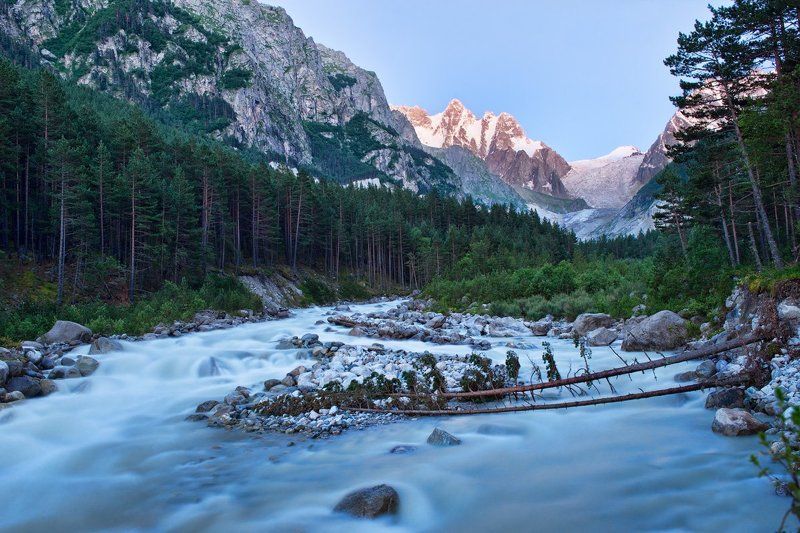 осетия, северная осетия, горы, ледник, кавказ, россия, природа, пейзаж, landscape, ossetia, north ossetia, russia, nature, карагуом, summer, wildlife Караугомдон фото превью