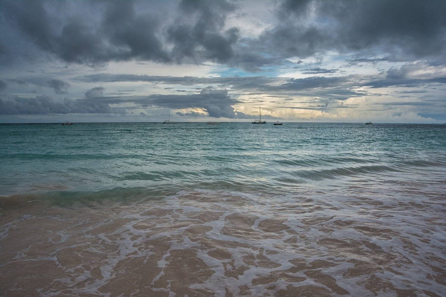 Атлантика, океан, небо, облака, яхты, вода, море, лето, утро, путешествие, пейзаж, природа, стихии, Сергей Ослопов