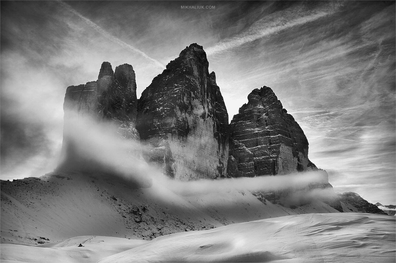 b&w, tre, cime, Михалюк Сергей.