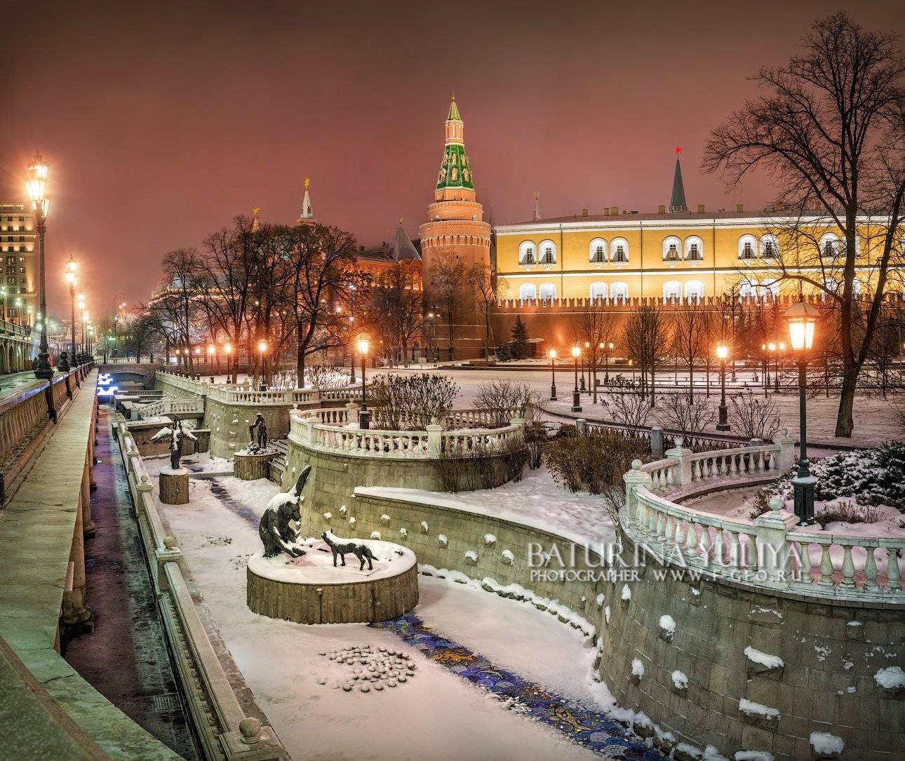 москва, александровский сад, зима, сказка, кремль, Юлия Батурина