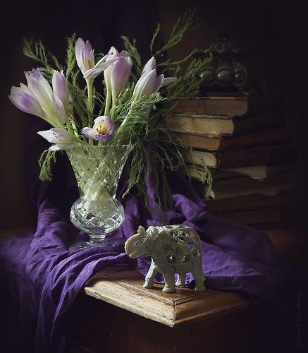 Натюрморт с Colchicum autumnale