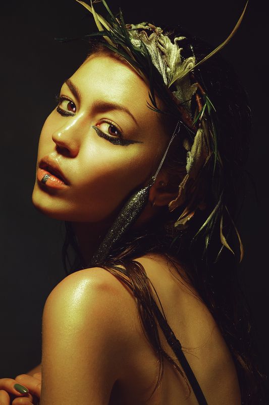 Fashion, portrait, mua, eyes, lips, beauty, studio, levro,  Амазонка фото превью