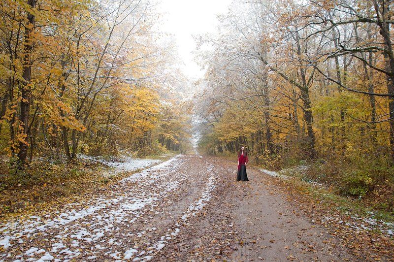 Девушка-осень фото превью