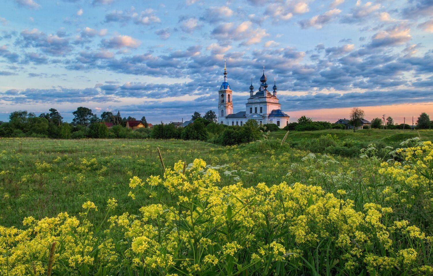  Савинское Россия пейзаж природа лето церковь , Сергей Давыдов