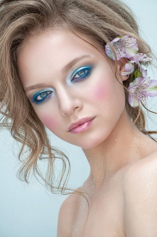 девушка, зима, портрет, макияж Девушка - Зима фото превью