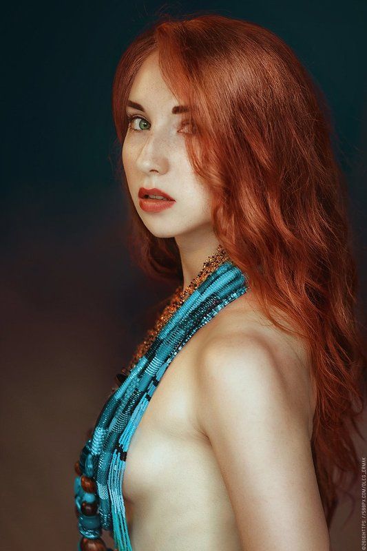 ukraine, red, portrait, girl, beauty, kiev, people, kyiv, golden, cute, nude, hair, sexy, redhead, naked, passion, gorgeous, ginger, retouch, temptation, luxurious, accessories, red, fox, oleg ermak, gire, Necklaces, olegermak, oleg_ermak, Fox фото превью
