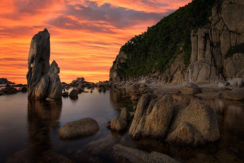 приморский край, море, солнце, рассвет, море, побережье Про разный отдых фото превью